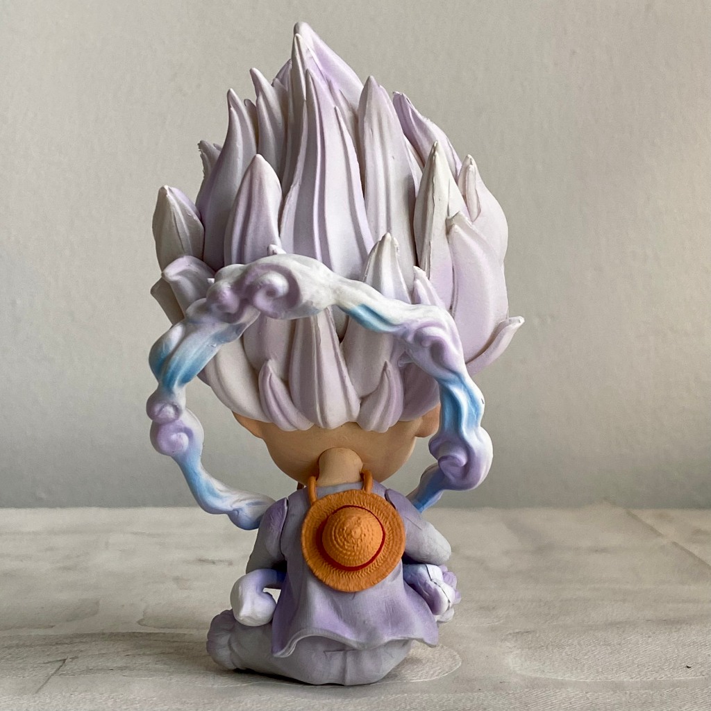 Mô hình Nika God Luffy gear 5 chibi - Mô hình luffy G5 cao 13CM - One piece luffy gear 5 figure