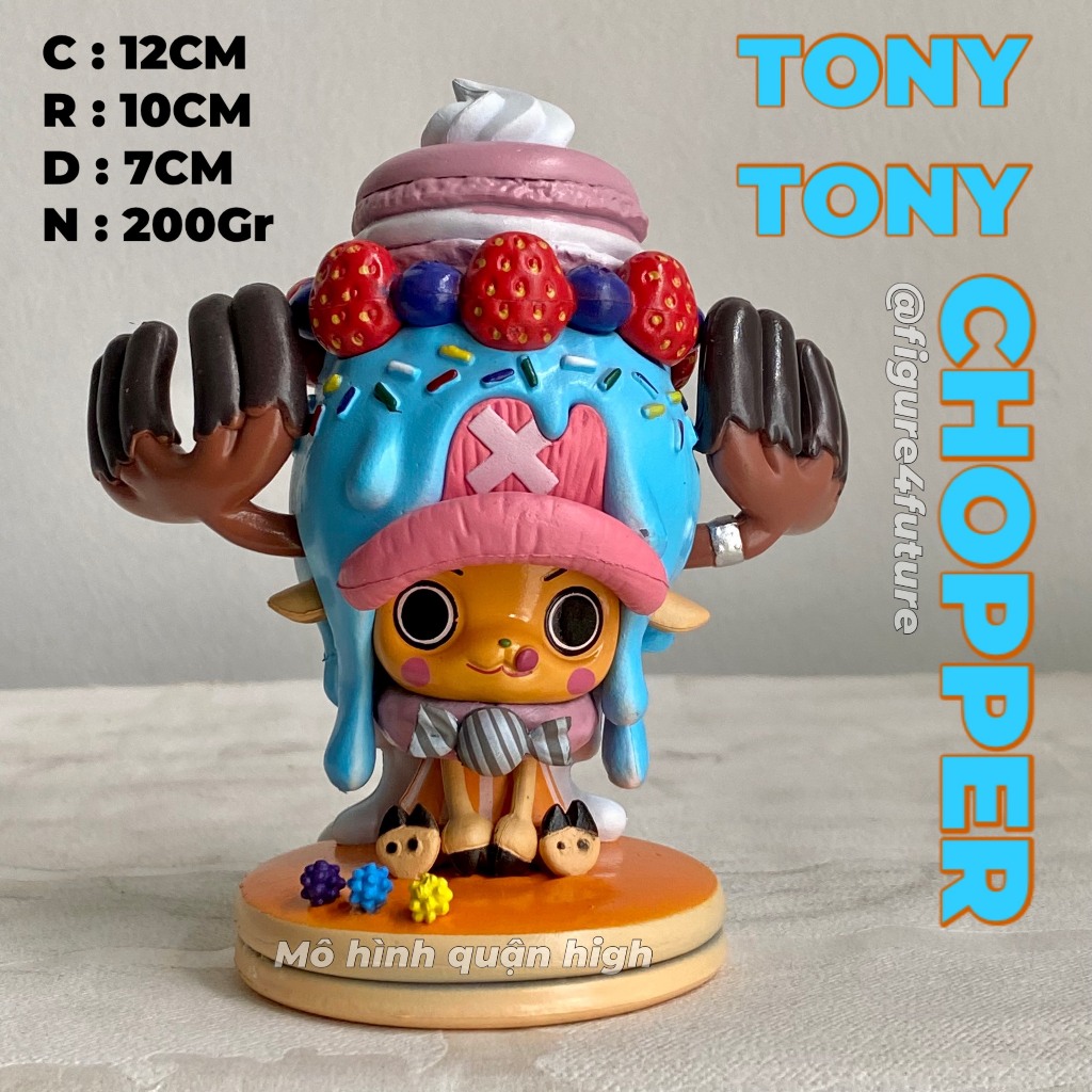 Mô hình nhân vật Tony tony chopper bánh ngọt cao 12CM - mô hình chibi chopper team luffy - One piece figure
