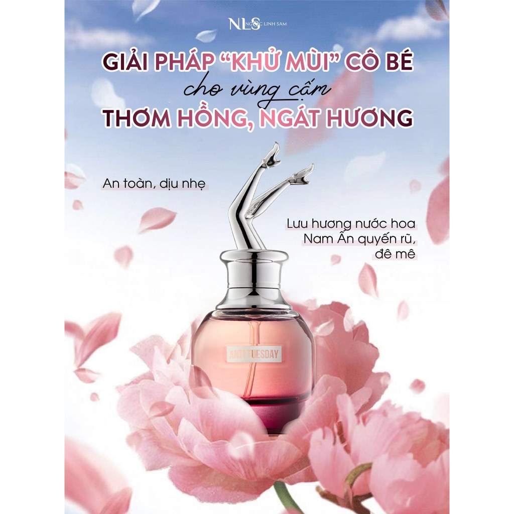 Nước Hoa Vùng Kín  Anti Tuesday , Xịt Khử Mùi NLS Lưu Hương 24 Tiếng Quyến rũ 30ml