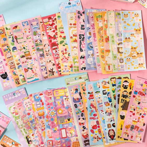 Summer30 - Sticker trang trí toploader sticker lấp lánh sticker deco top loader, sổ tay, key ring, ốp điện thoại co