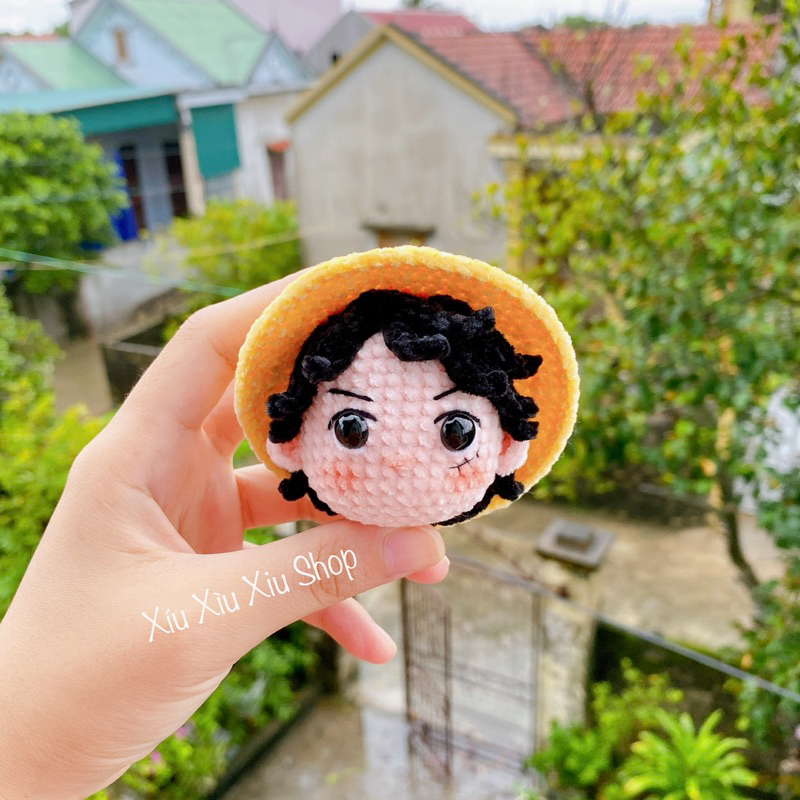Móc khóa Luffy // Móc khoá One piece // Móc khóa len // Len móc thủ công
