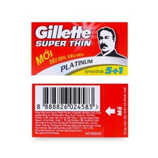 Lưỡi Lam Gillette - Hộp 100 Lưỡi (20 hộp nhỏ, 5 lưỡi/hộp)