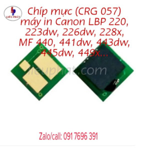 Chíp mực in CRG057 dùng cho máy in Canon LBP 220, 223dw, 226dw, 228x, đa chức năng MF 440, 441dw, 443dw, 445dw, 449x...