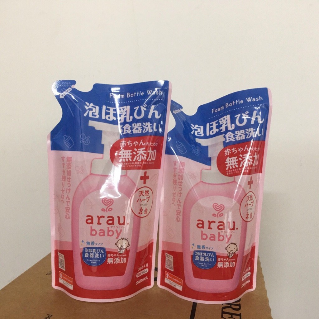 Nước RỬA BÌNH ARAU Baby Nhật CHAI 500ML/TÚI 450ML