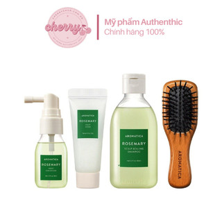 Set 4 Món Chăm Sóc Tóc Aromatica Rosemary Scalp Scaling Trial Kit