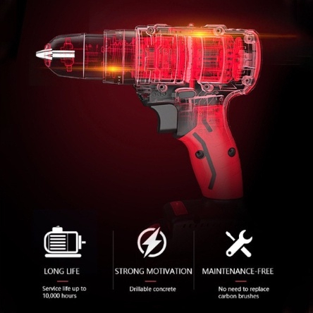 B0SCH 688VF Máy Khoan Không Dây Máy Khoan Búa Máy Khoan Vít Tác Động Máy Khoan Cầm Tay 1/2 Pin