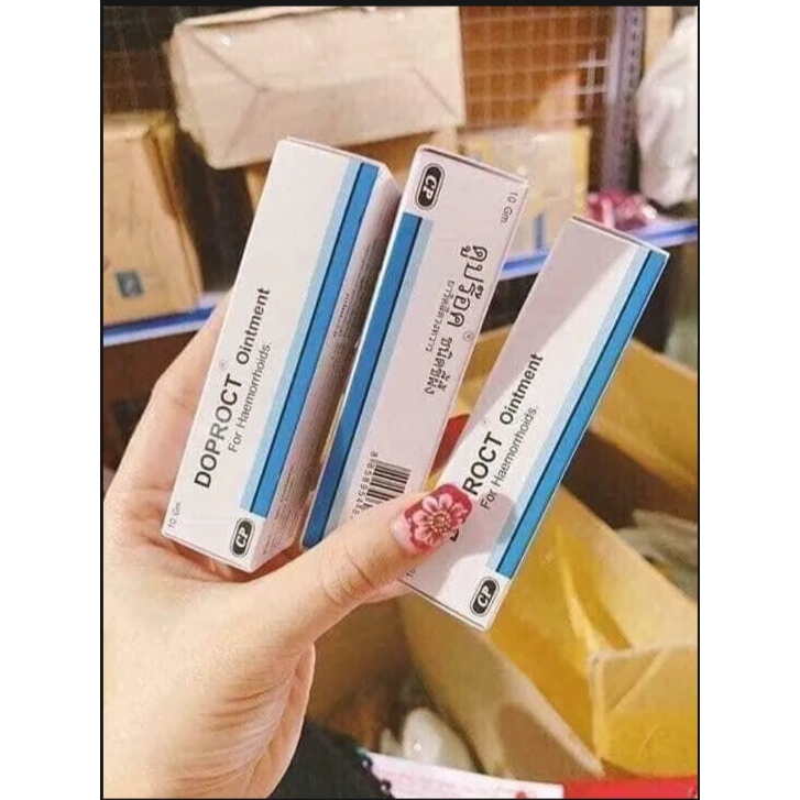 Combo hộp bôi và đặt trĩ Doproct chính hãng Thái Lan