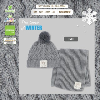 Set khăn mũ len Lullaby NHL319M (Sz 6M-4Y)