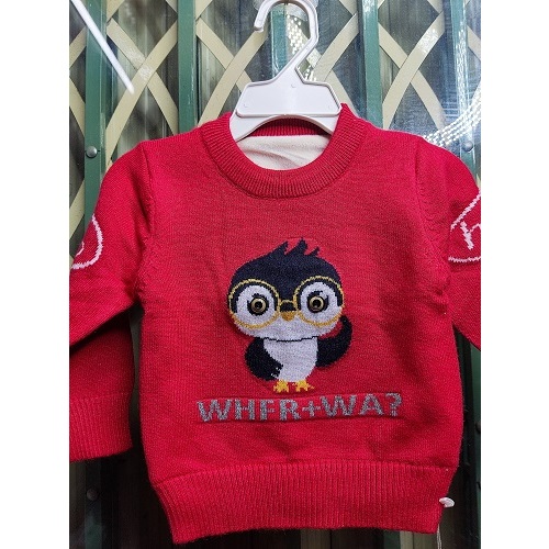 Áo len lót lông cho bé họa tiết đáng yêu siêu ấm L1