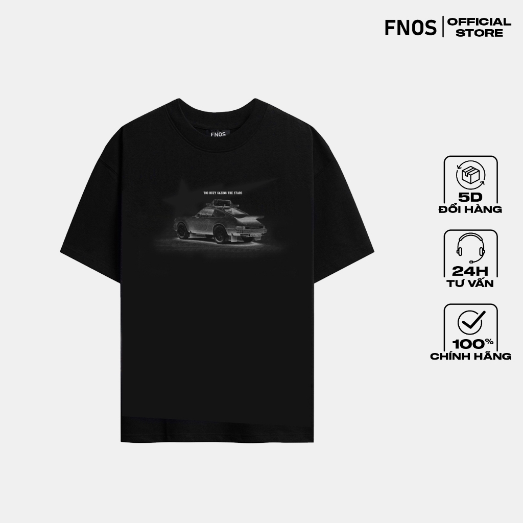 Áo Thun Unisex Form Overfit STARGAZING CAR TSG 100% Cotton - Local Brand Chính Hãng