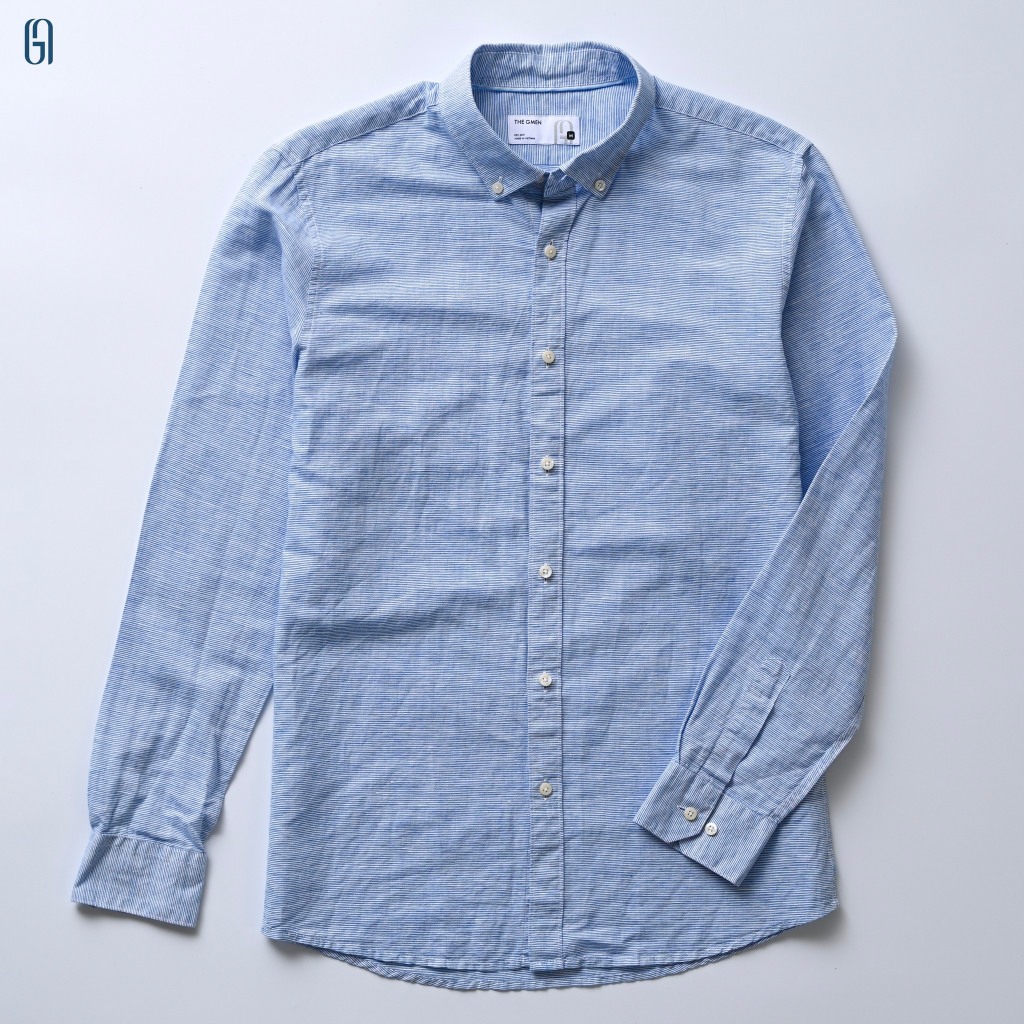 Sơ mi dài tay L23 BTD SHIRT vải linen xịn, form Regular fit - THE GMEN ELEGANT EST 2017