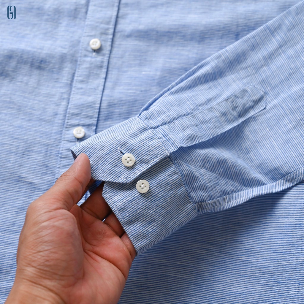 Sơ mi dài tay L23 BTD SHIRT vải linen xịn, form Regular fit - THE GMEN ELEGANT EST 2017