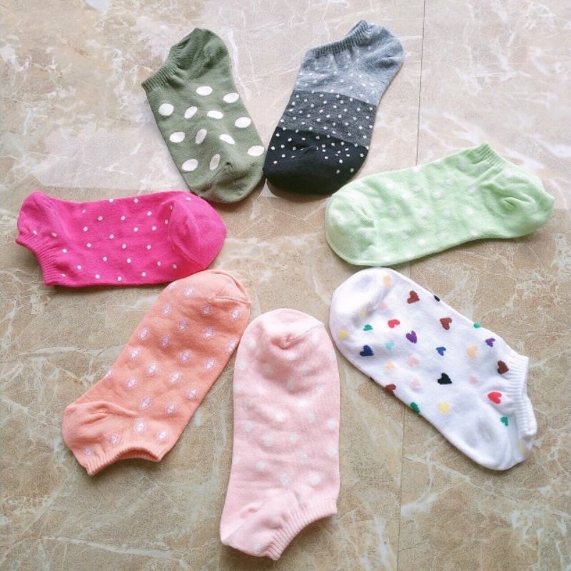 Combo 10 Tất Nữ Cotton Đanh Mịn, Thoáng Khí