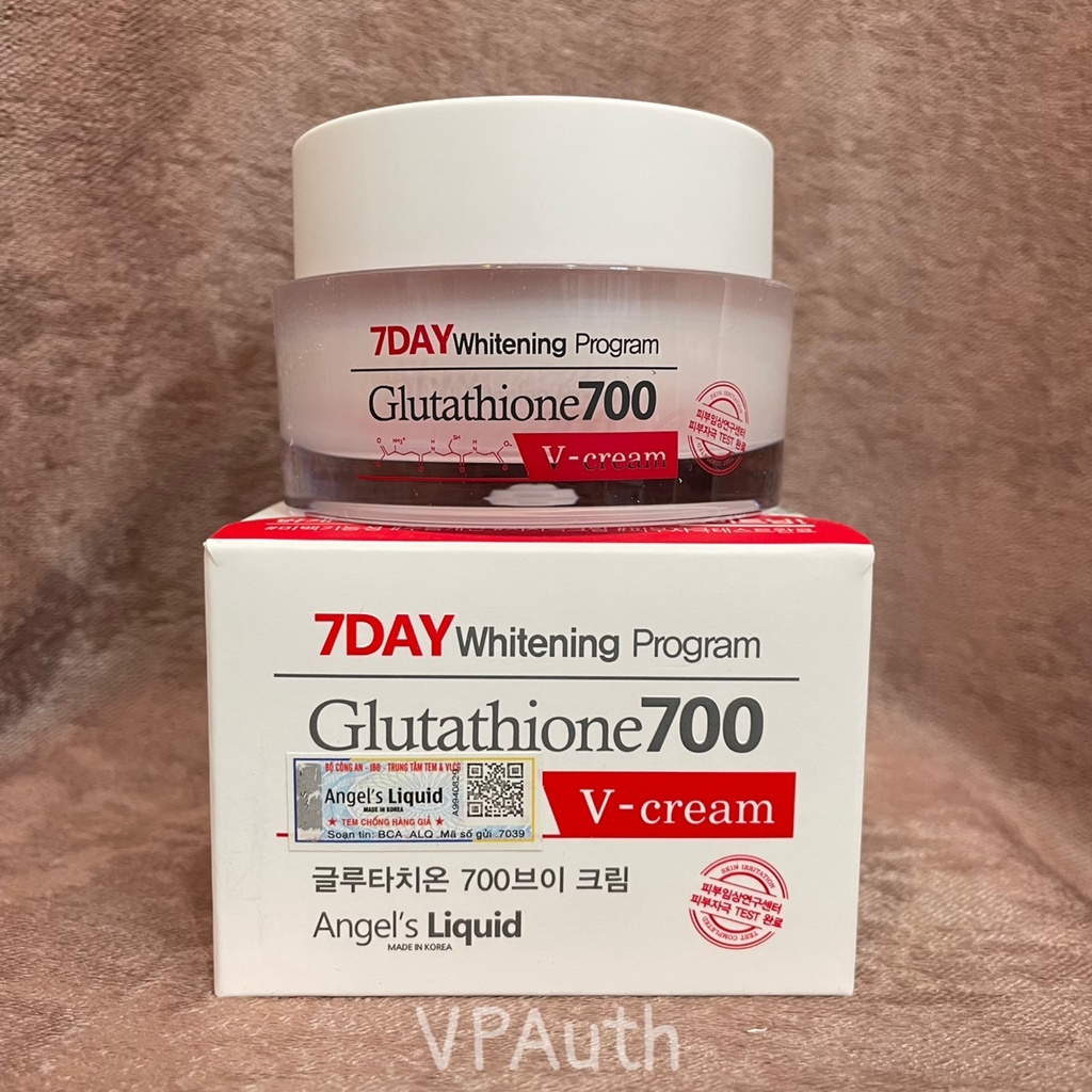 Kem dưỡng trắng da 7DAY GLUTATHIONE 700 VCREAM ANGEL'S LIQUID | BigBuy360 - bigbuy360.vn