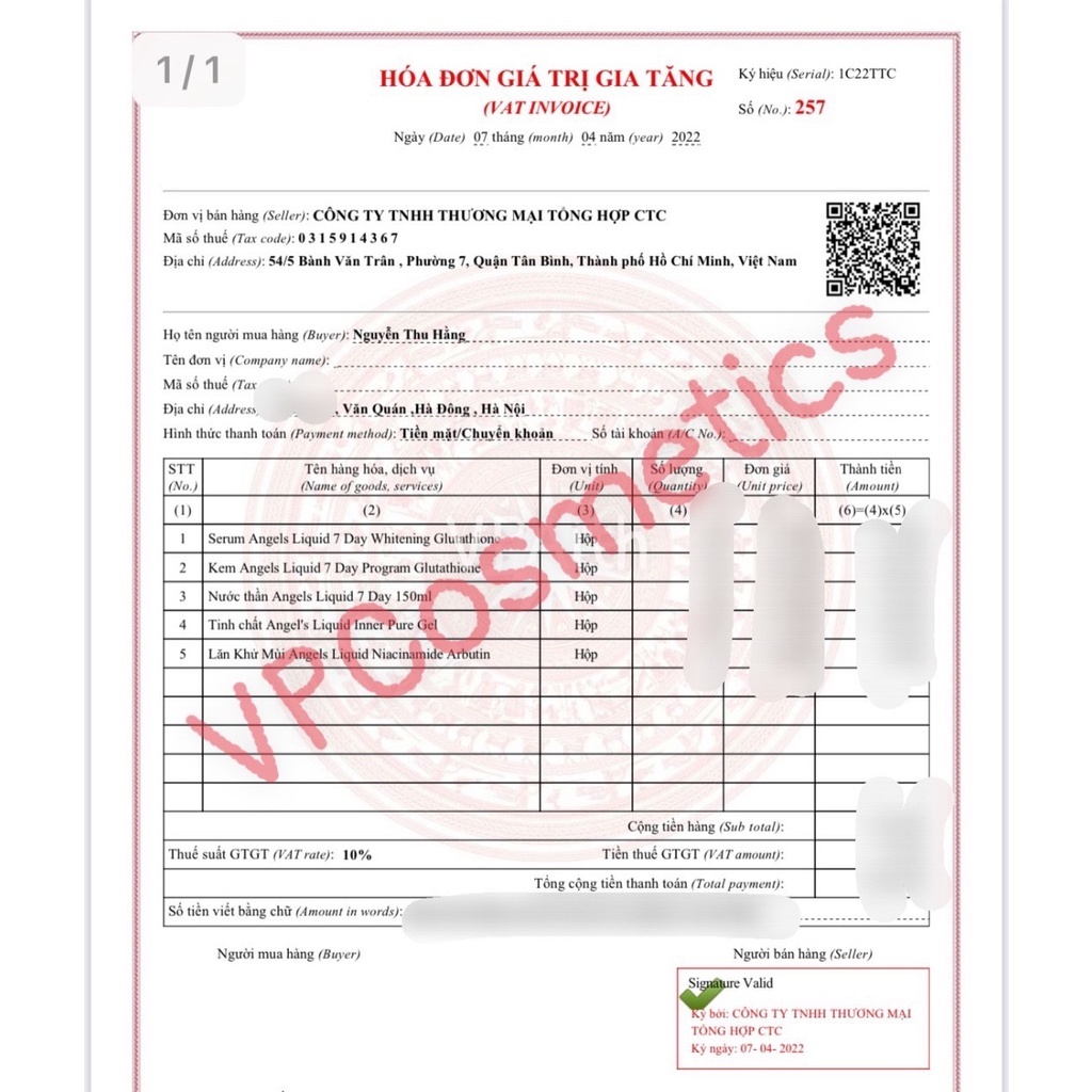 Kem dưỡng trắng da 7DAY GLUTATHIONE 700 VCREAM ANGEL'S LIQUID | BigBuy360 - bigbuy360.vn