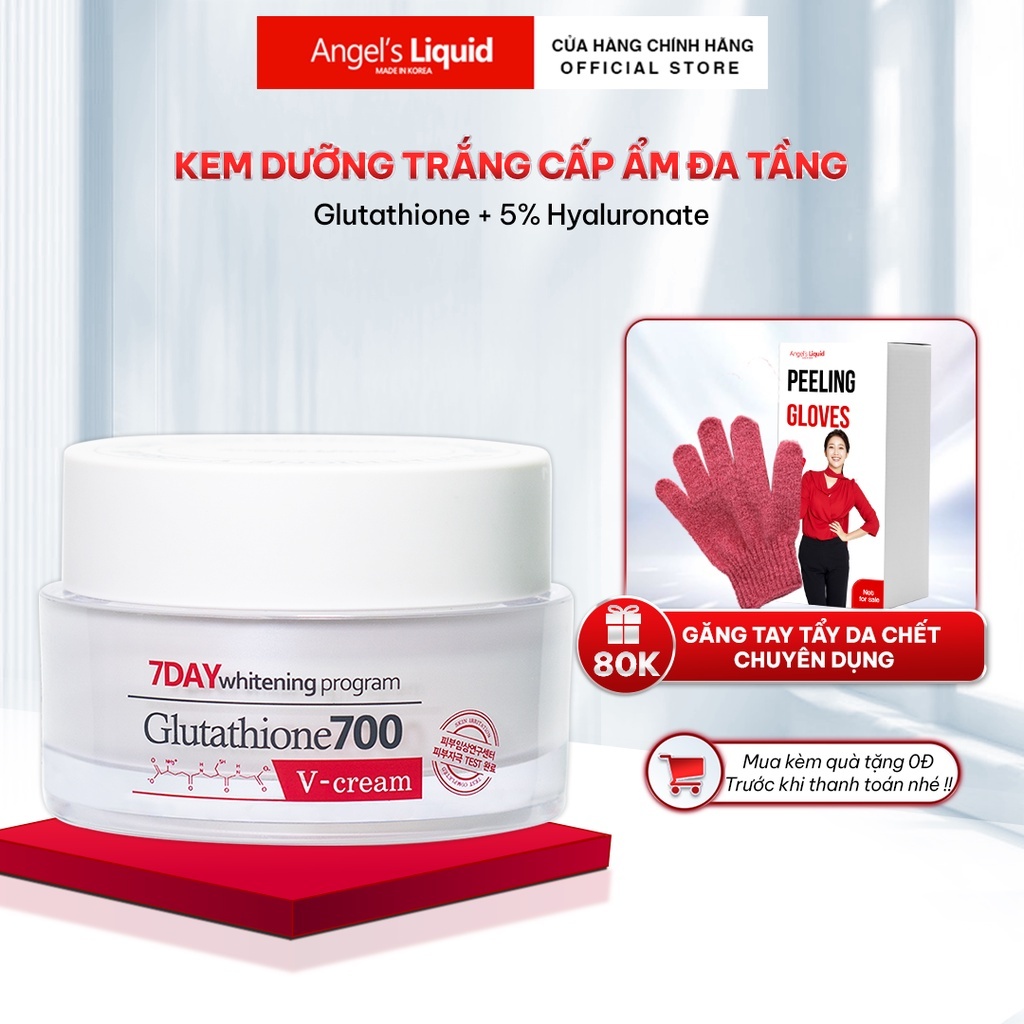 Kem dưỡng trắng da 7DAY GLUTATHIONE 700 VCREAM ANGEL'S LIQUID | BigBuy360 - bigbuy360.vn