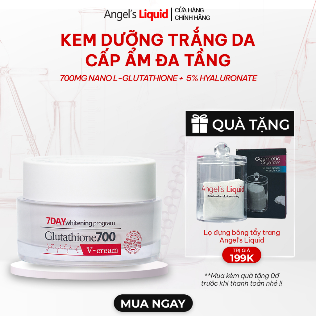 Kem dưỡng trắng da 7DAY GLUTATHIONE 700 VCREAM ANGEL'S LIQUID | BigBuy360 - bigbuy360.vn