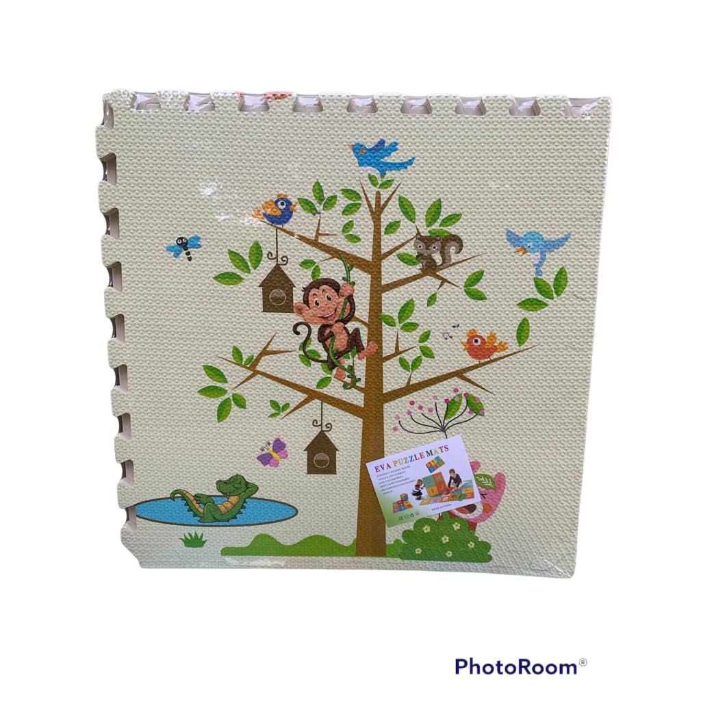 Xốp ghép sàn, thảm xốp trải sàn kèm viền set 4-6 tấm 60x60cm