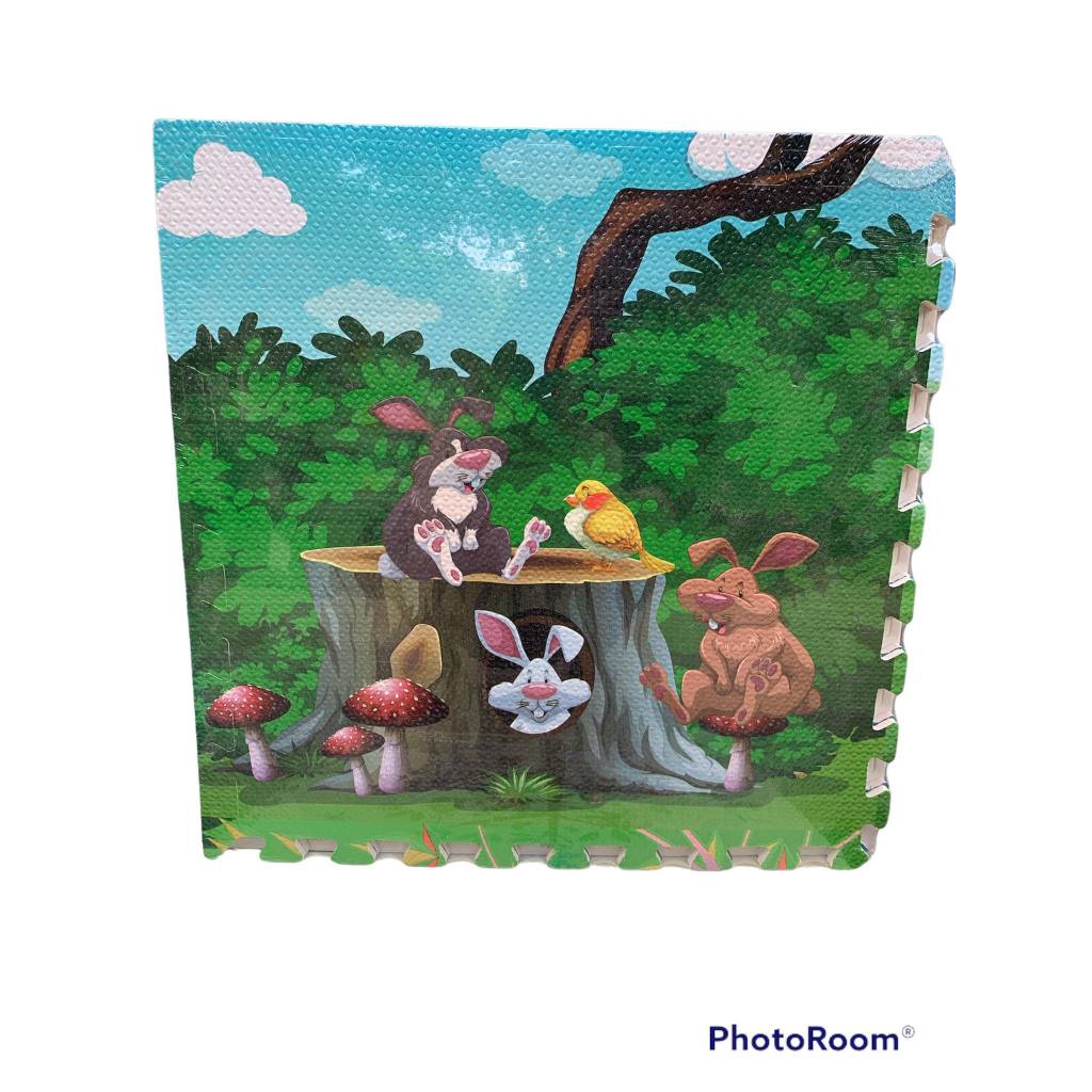 Xốp ghép sàn, thảm xốp trải sàn kèm viền set 4-6 tấm 60x60cm