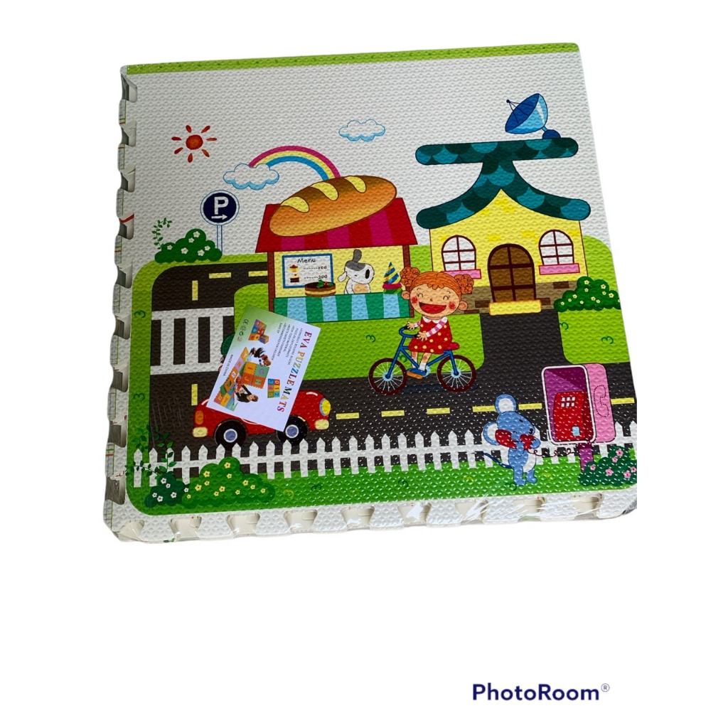 Xốp ghép sàn, thảm xốp trải sàn kèm viền set 4-6 tấm 60x60cm