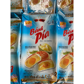 Bánh pía tân huê viên 5 sao vị đậu - sầu riêng 600g/4 cái