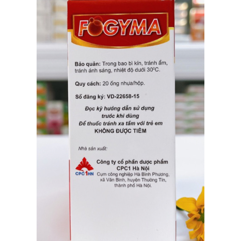 Sắt FOGYMA - Bổ sung sắt cho phụ nữ mang thai và sau sinh,người thiếu hụt sắt