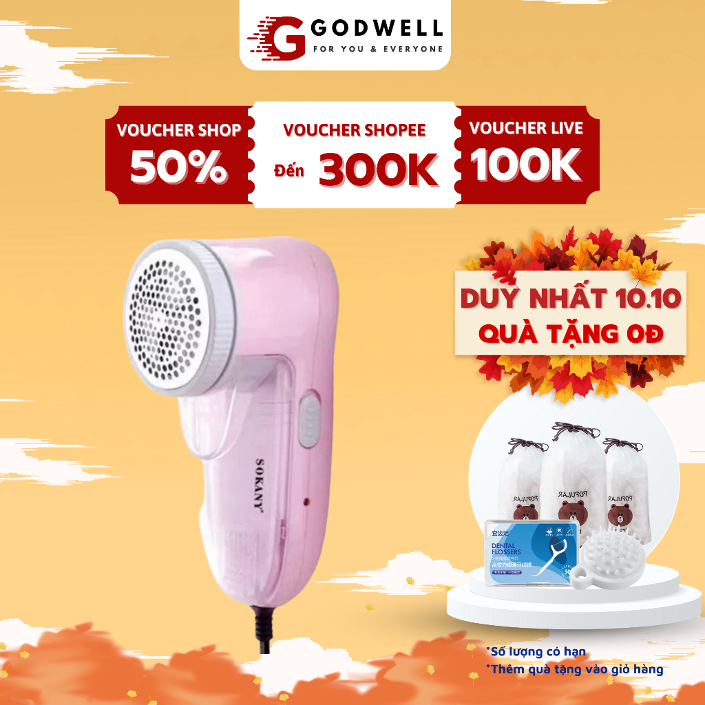 Máy cắt lông xù quần áo đa năng mini GODWELL SK920 sử dụng điện tiện lợi - SK920
