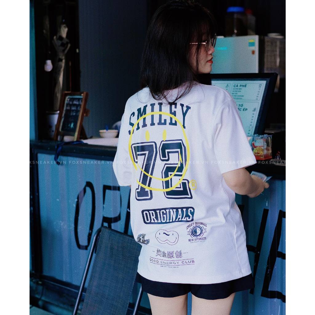 Áo Thun New Era Smiley Màu Trắng Hàng Chính Hãng CODE: 13328666 - Fox Sneaker