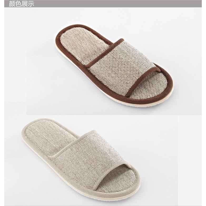 Dép quai ngang unisex đi trong nhà, văn phòng, khách sạn giá rẻ Vải Thô cao cấp mang êm chân chống trơn trượt tốt TH-44