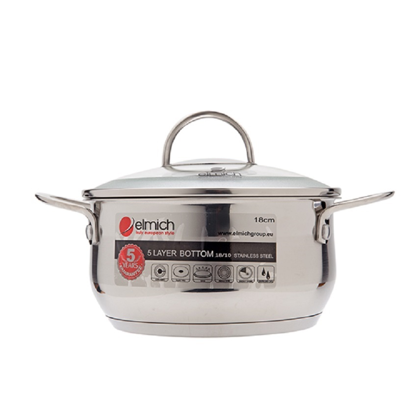 Xoong Inox 304 CELESTINE 18cm,  22cm, 24cm, 28cm - Bảo Hành Chính Hãng