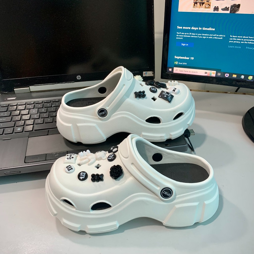 Dép bánh mì,Dép Sục đế cao Dép  FASHION Đế độn tăng chiều cao 6cm chất eva siêu nhẹ