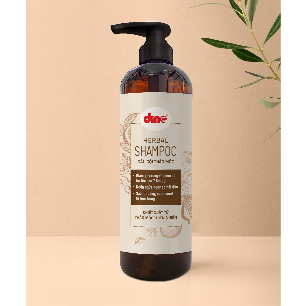 Cặp dầu gội xả thảo mộc dưỡng sinh Dino 700ml giúp giảm gãy rụng và phục hồi tóc hư tổn