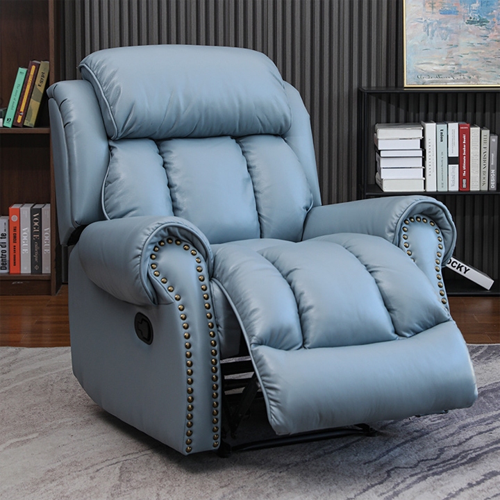 Ghế Sofa Đơn Đa Năng Cao Cấp, Ghế Sofa Đơn Phòng Khách Ngả Nâng Dễ Dàng Chất Liệu Da Êm Thoải Mái Co Giãn Đàn Hồi