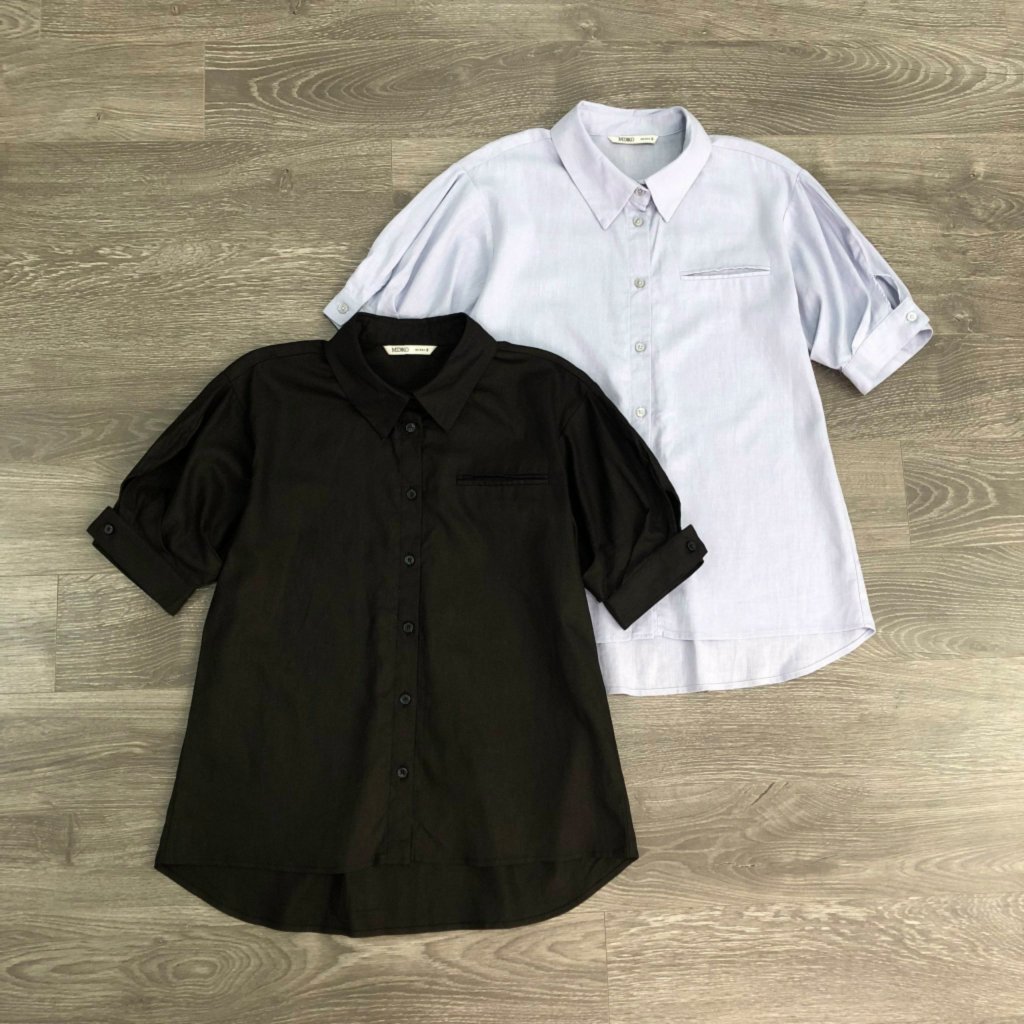 Áo MIXX@ sơ mi linen túi mổ KAMI
