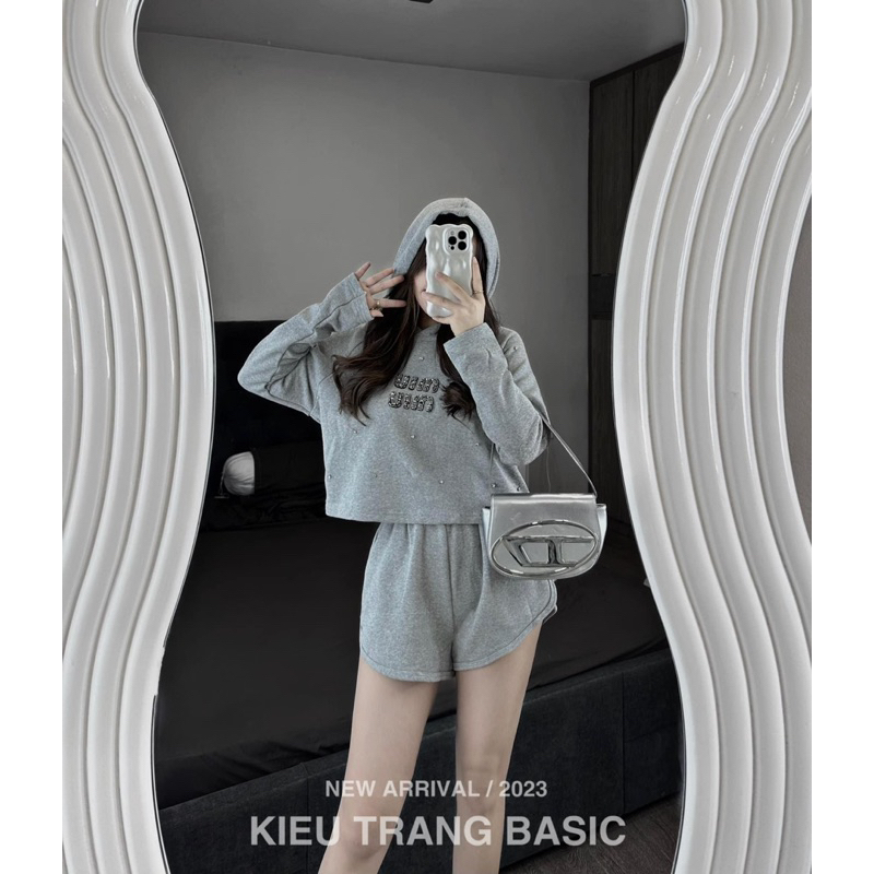 Set Bộ Nỉ MIU MIU Đính Đá H2 • Melanie Boutique