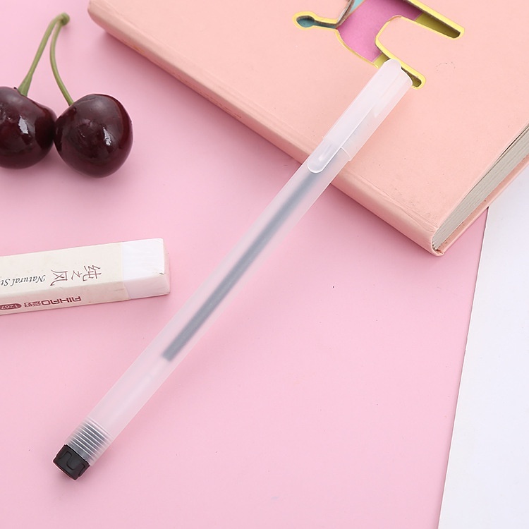 Summer30 - Bút gel khô nhanh bút bi nước ngòi 0.5mm viết trơn màu đen phụ kiện văn phòng phẩm