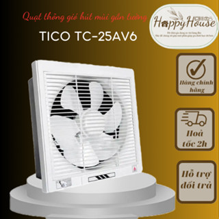 Quạt thông gió gắn tường/ hút mùi  lỗ chờ 30x30cm Tico TC-25AV6 1 chiều/2 Chiều - Hàng chính hãng