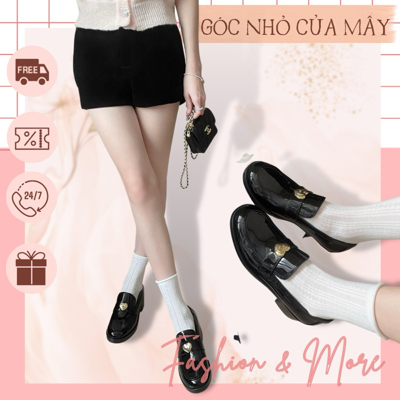 Giày loadfer da bóng khoá tim MK10 GNCM