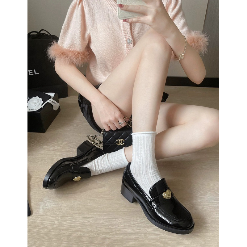 Giày loadfer da bóng khoá tim MK10 GNCM