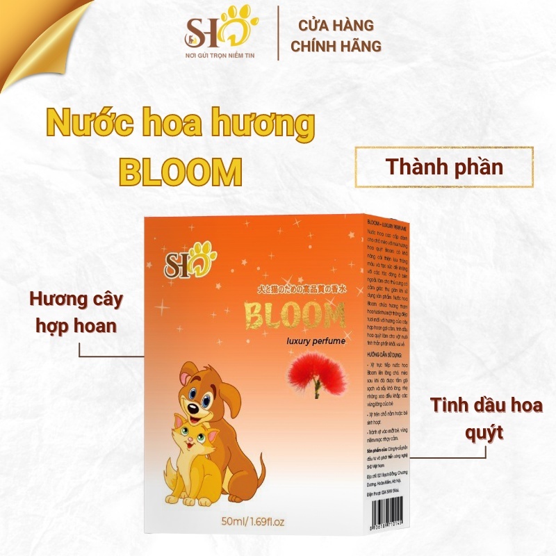 NƯỚC HOA CAO CẤP HƯƠNG HOA QUÝT - BLOOM CHÓ MÈO