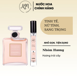 Nước hoa chiết nữ Coco mademoiselle intense coco trắng EDP 10ml mang đến cho các nàng sự tự tin - AM Perfume