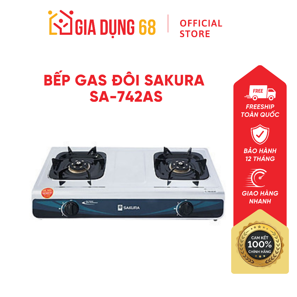 Bếp gas đôi SAKURA SA-742AS