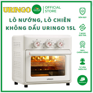 Lò Nướng Kiêm Nồi Chiên Không Dầu URINGO Màu Trắng , Dung Tích 15L.Hàng Bảo Hành 12 Tháng