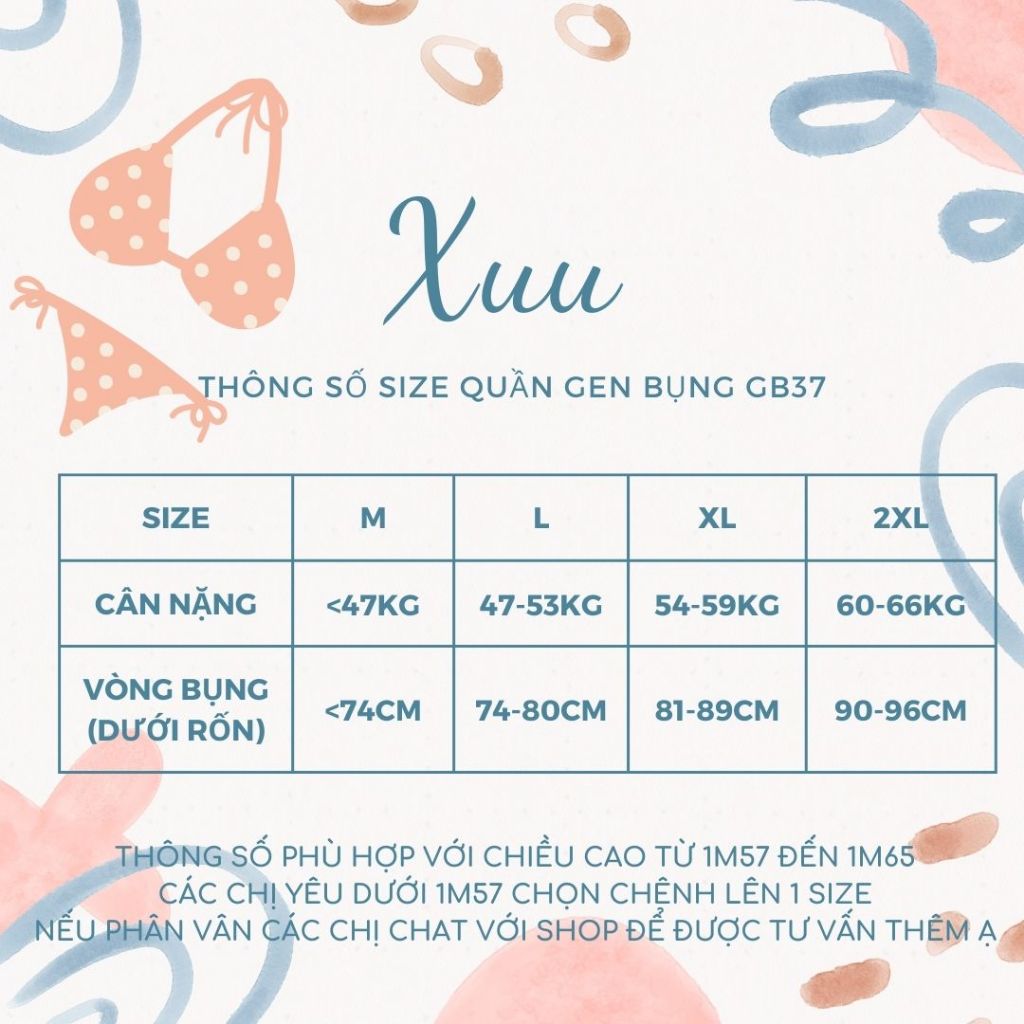 Quần Gen Bụng Cạp Cao Chunxuu Su Lụa Hoa Văn Kèm Nẹp Chống Cuộn Tôn Dáng Gọn Eo - GB37