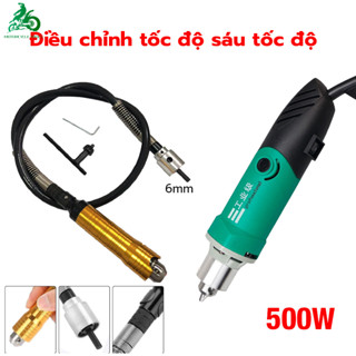  Máy khoan đa năng 500W 6 tốc độ Máy mài cầm tay máy mài mini máy khoan cắt 