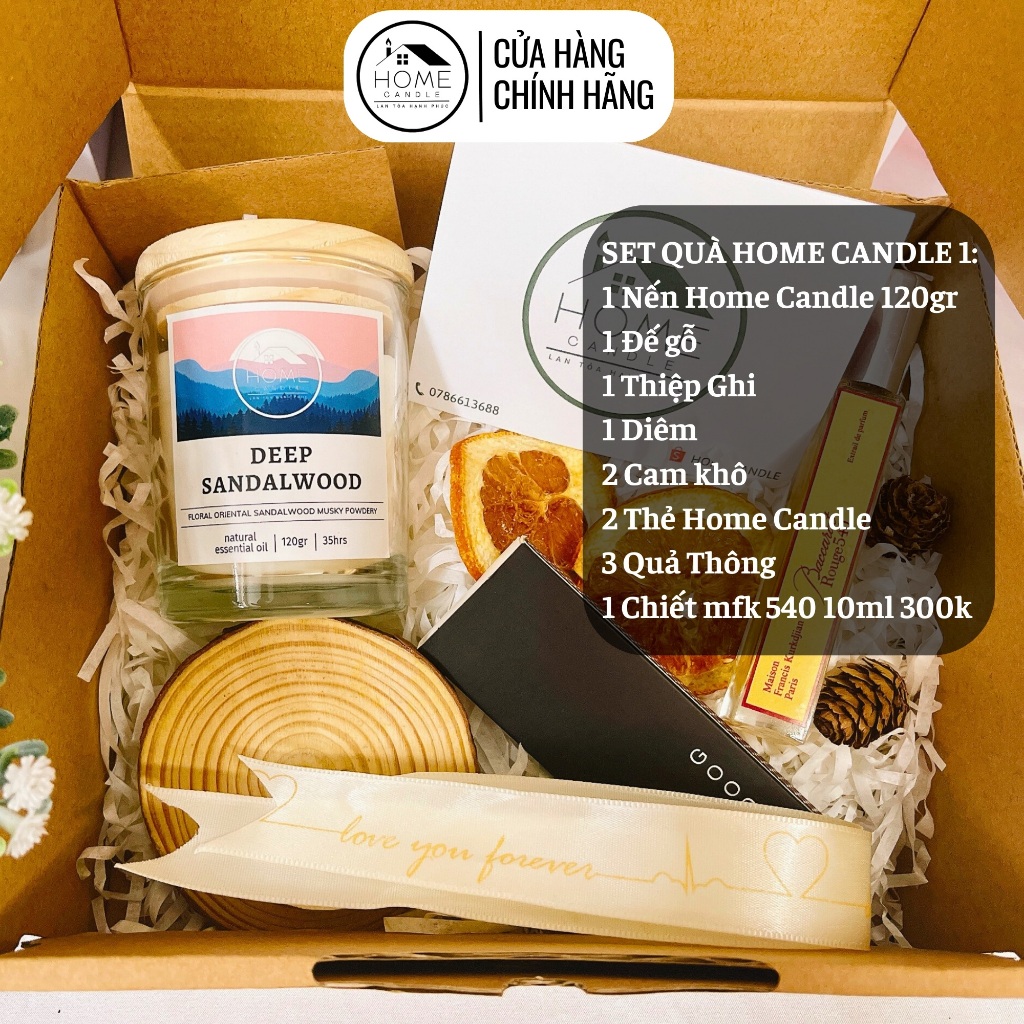 QUÀ TẶNG NẾN THƠM HOME CANDLE CHO ĐƠN TỪ 199K
