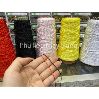 dây dù xỏ vòng đen đỏ 0.8mm