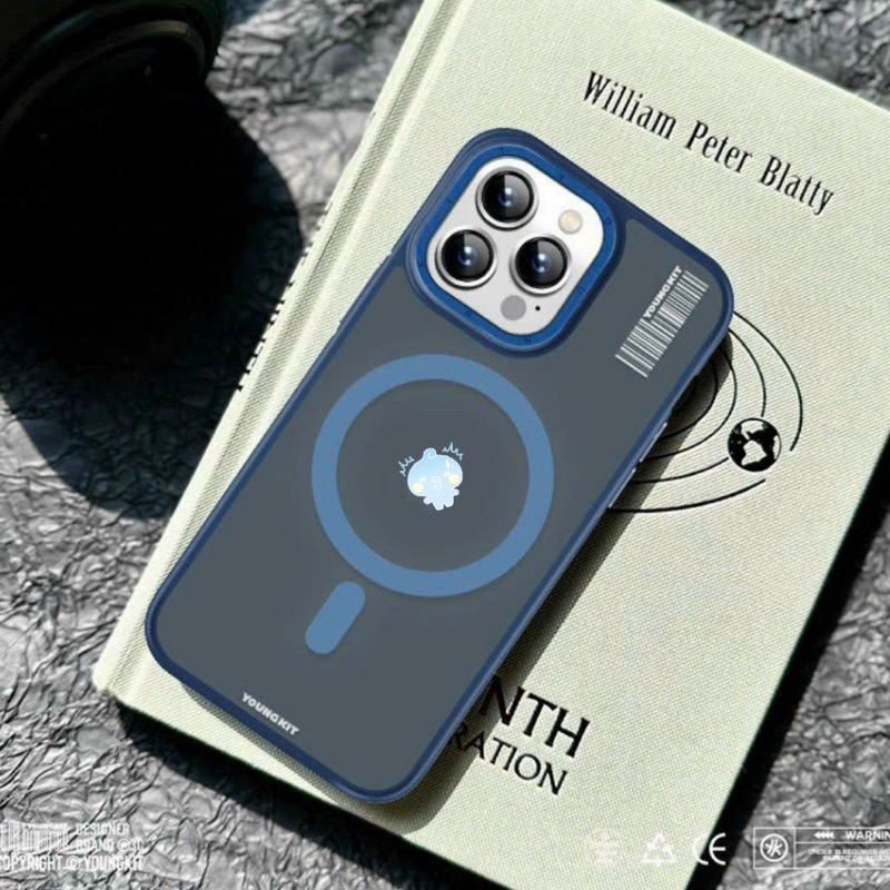 Ốp lưng YOUNGKIT nhám viền màu hỗ trợ sạc cho iPhone 15 Pro Max / 14 Pro Max vành camera bọc nhôm siêu đẹp