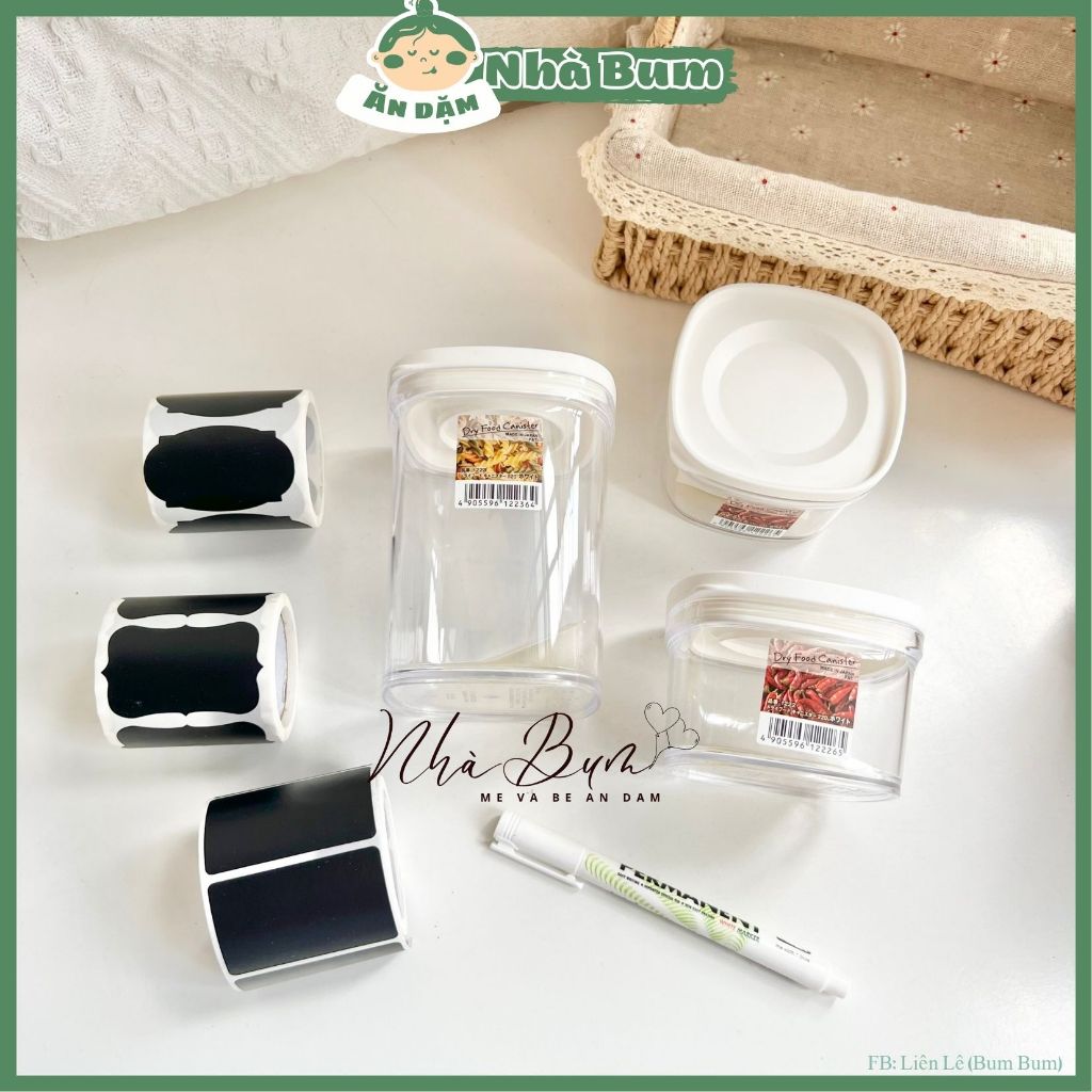 Hộp đựng đồ khô, ngũ cốc, gia vị inomata hàng nội địa Nhật Bản