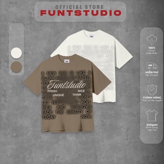 Áo thun tay lỡ unisex funt poem tee